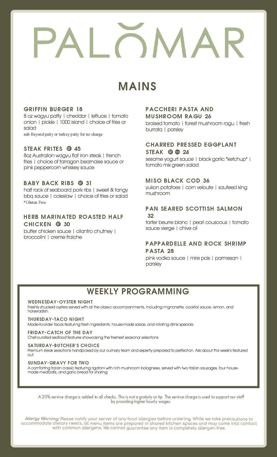 PALOMAR SUMMER MENU 26